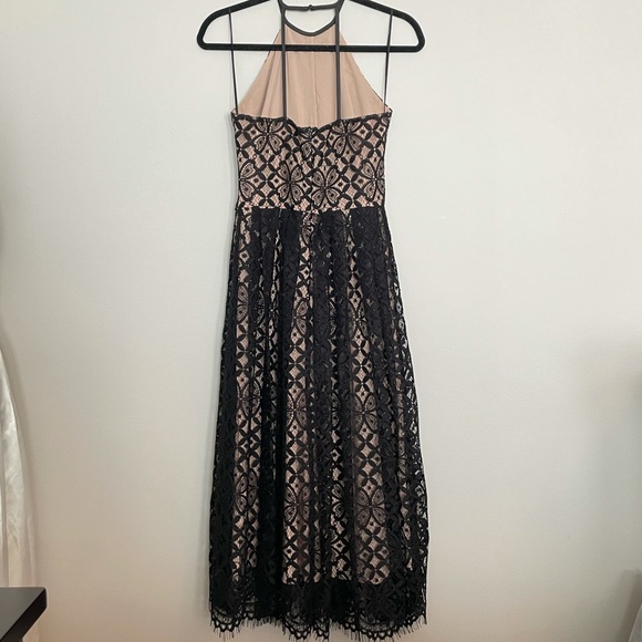 Nordstrom Black Fit & Flare Midi Dress - Picture 4 of 11